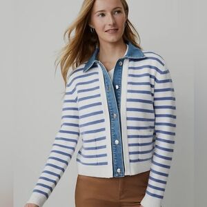 NWOT- Ann Taylor Sweater Jacket - Size LP